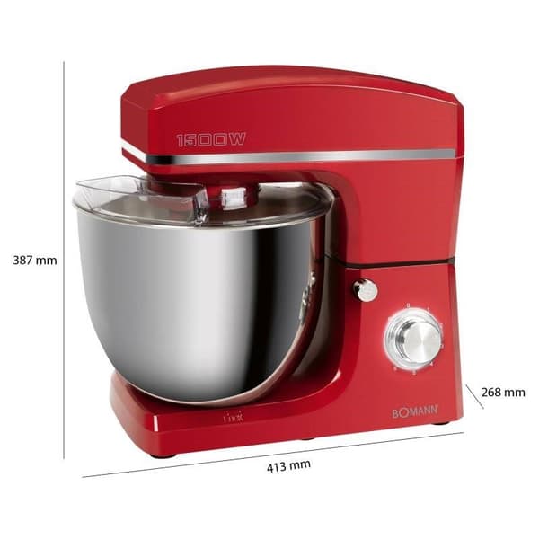 BOMANN Food Processor 600W Red KM 6036