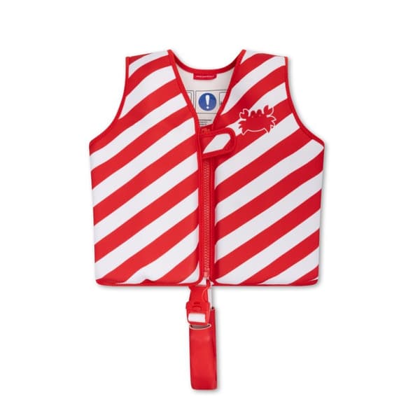 Swim Essentials Swim Jacket Stripes 3-6 Years Red/White
