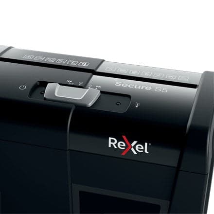 Rexel Paper Shredder Strip Shredding 70 dB Black Secure S5