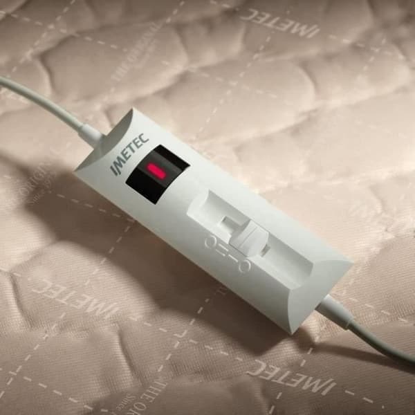 Imetec Heated Blanket - Double Bed, 150x137cm - 2 Controls, 2 Temperature Settings - Washable