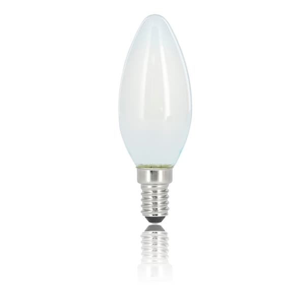 Xavax LED Filament Candle Bulb Dimmable E14 470lm Matte Warm White