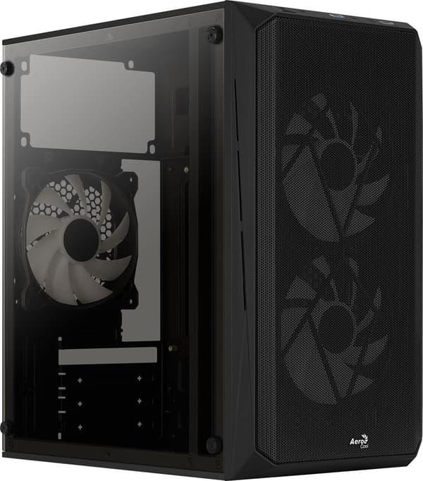 Aerocool CS107V2 Mini Tower Computer Case - Black