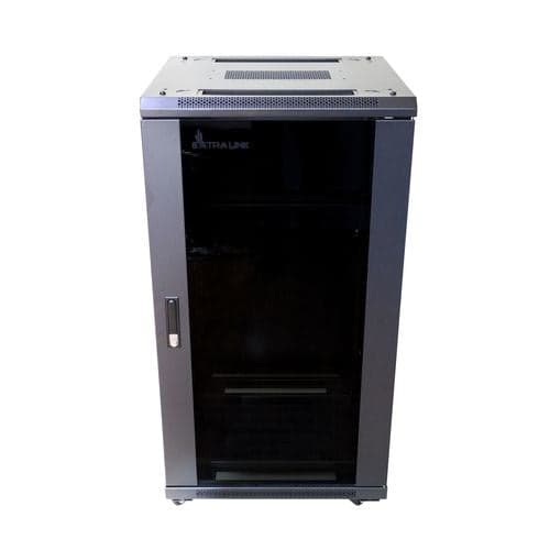 Extralink Rack Cabinet 27U 600x600 Black Standing
