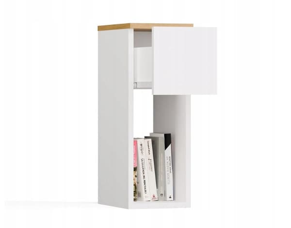 GALAX 20/1S White/Artisan Bedside Table