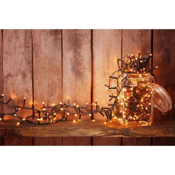 LUMISKY YOGY WARM Solar String Lights - 400 Warm White LEDs - 3.3 m - 8 Modes