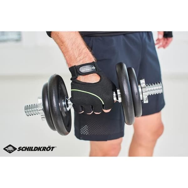 SCHILDKROT Dumbbell Set - 10 Kg - Black - Full Body Training Set