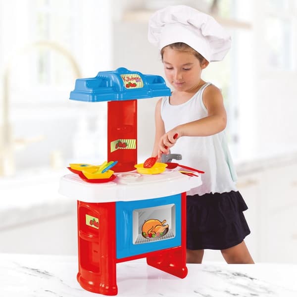 Dolu Chef's Kitchen Toy Kitchen 19-Piece Set for Children