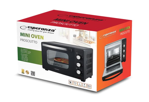 Esperanza EKO008N Mini Oven 20 L 1280W Black