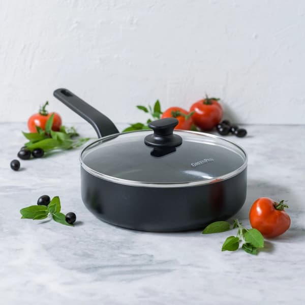 GreenPan Essence Frying Pan 28 cm Black - Non-Stick Ceramic Coating