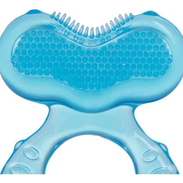 NUBY Teething Ring - Teethe-eez - Silicone - From 3 Months - Blue