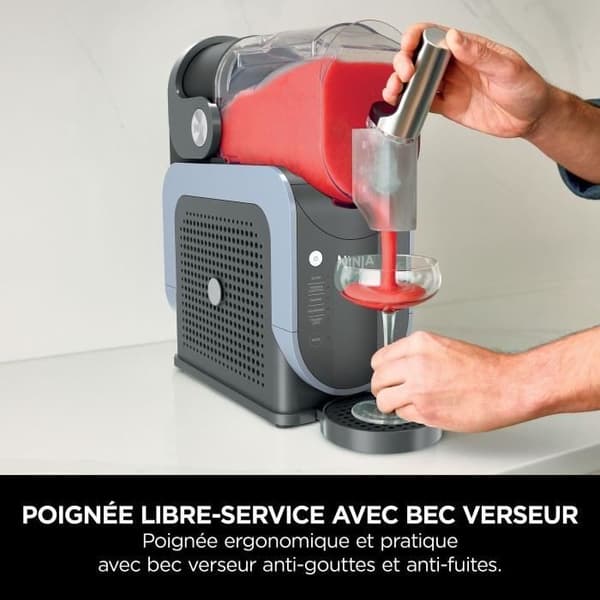 NINJA Slushi FS301EU Ice Cream and Slush Machine - 2.5 L Capacity - 5 Programs - 800W