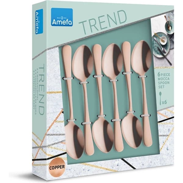 Amefa Austin Tea Spoons 6 Pieces Copper