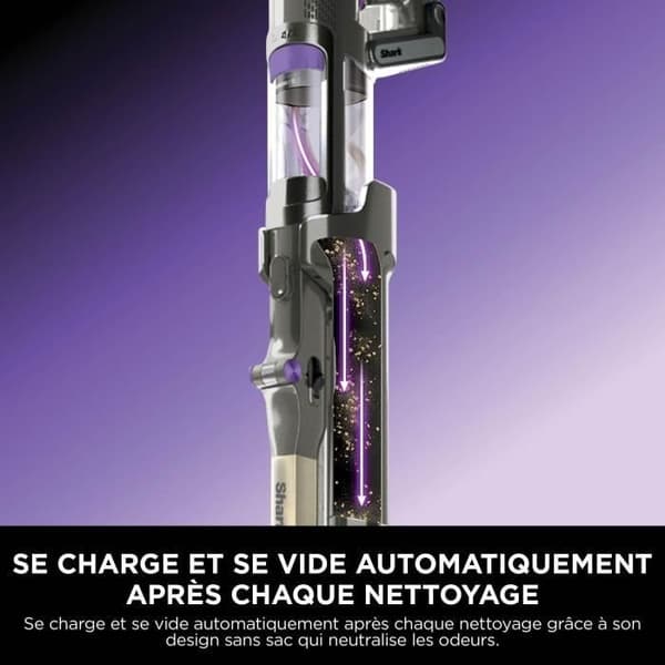 Shark Stick Vacuum Cleaner - Power Detect IP3251EUT - Automatic Emptying Base - 2 L - 70 min Runtime