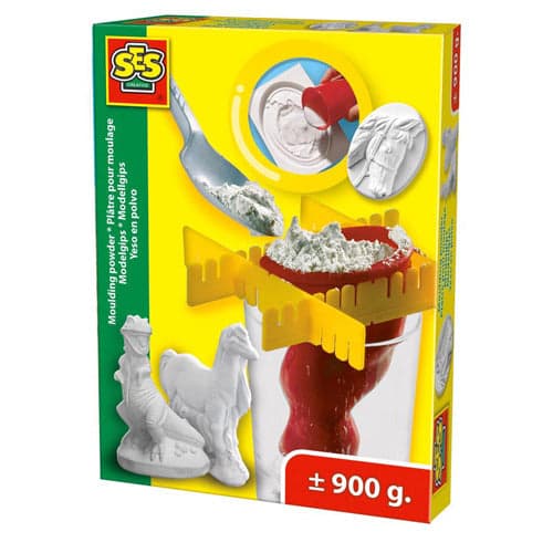 SES Modelgips 900 Gram Wit - Ideal for Sculpting and Crafting