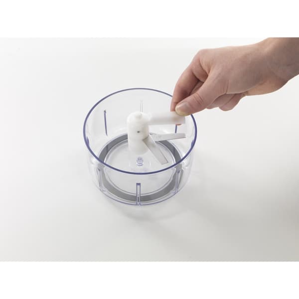 Metaltex Rotomac Vegetable Chopper - White/Transparent - Manual Kitchen Tool