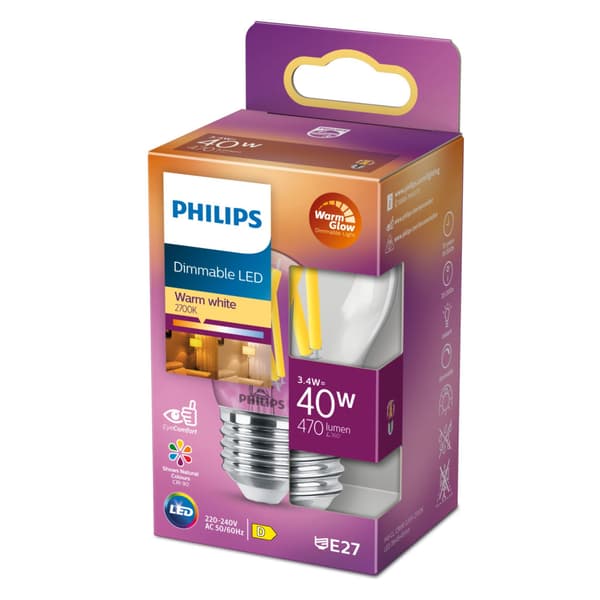 Philips LED Classic P45 Clear 40W E27