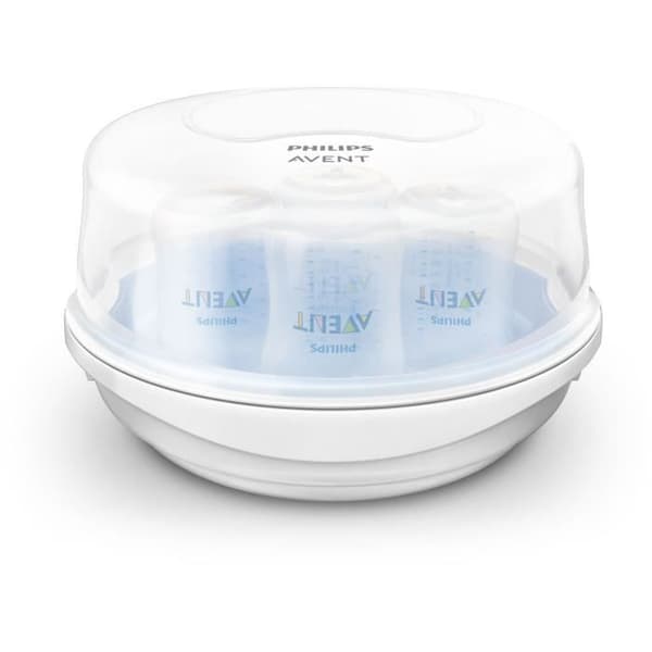Microwave Sterilizer - PHILIPS AVENT - Rapid Steam - Blue/White - Sterilizes in 2 min