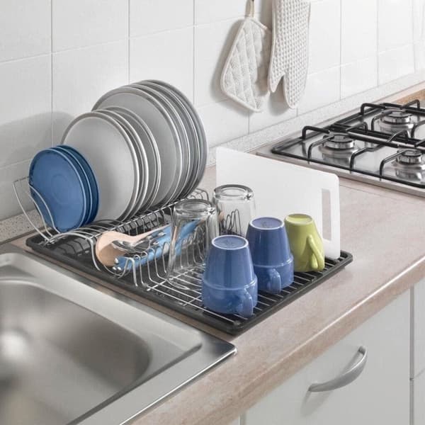 Metaltex Wingtex Drying Rack 51x31 cm Anthracite/Silver 2-piece