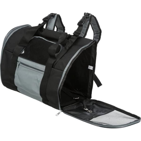 TRIXIE Dog Backpack - 44 × 30 × 21 cm - Black/Blue