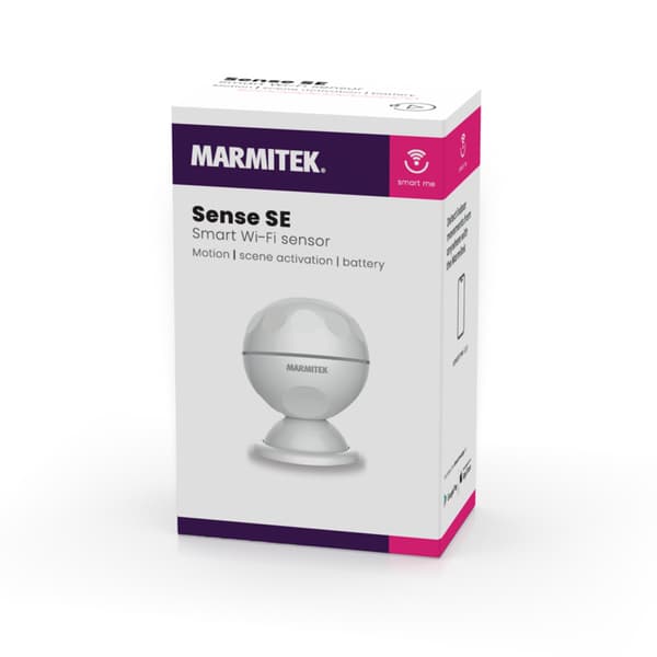 Marmitek Smart Wifi Motion Sensor - 6 m Detection Range - Battery Operated