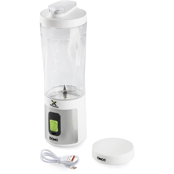 DOMO Portable Blender - DO752BL - 120W - 600 ml - Cordless - White