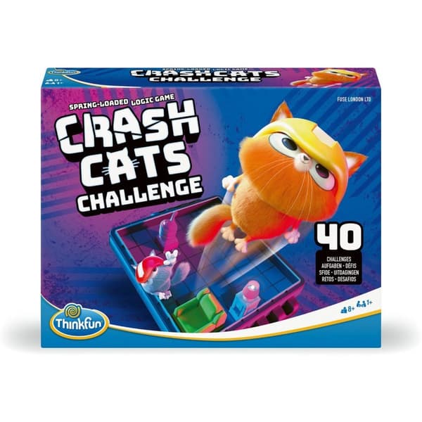 Thinkfun Crash Cats Challenge - Strategy Board Game for Ages 8+