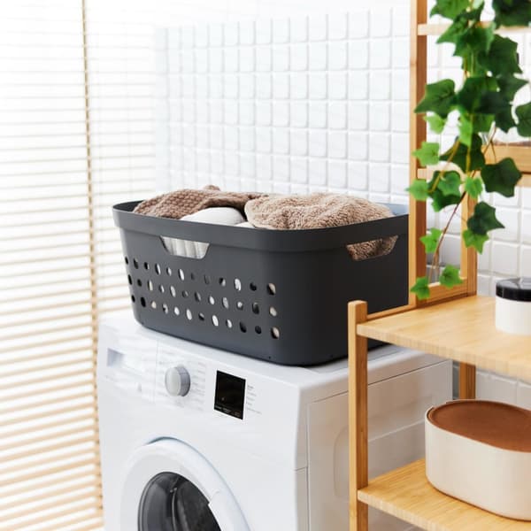 Rotho Jona Laundry Basket 39 L Anthracite