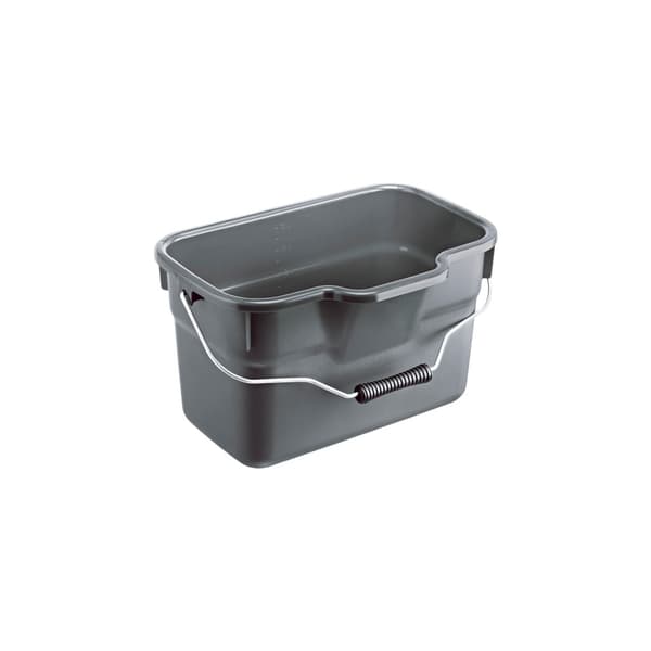 Rotho Basic Rectangular Bucket 12 L Anthracite