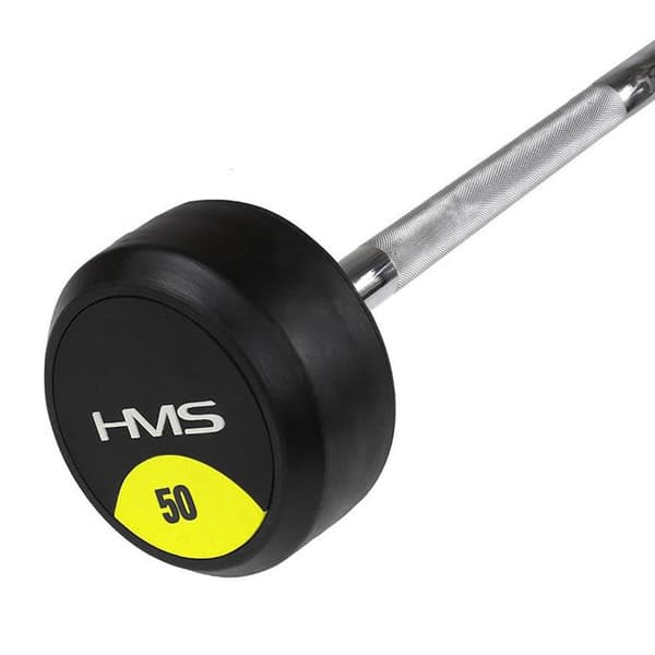 HMS GSG50 Fixed Barbell 50 kg Rubber Handle