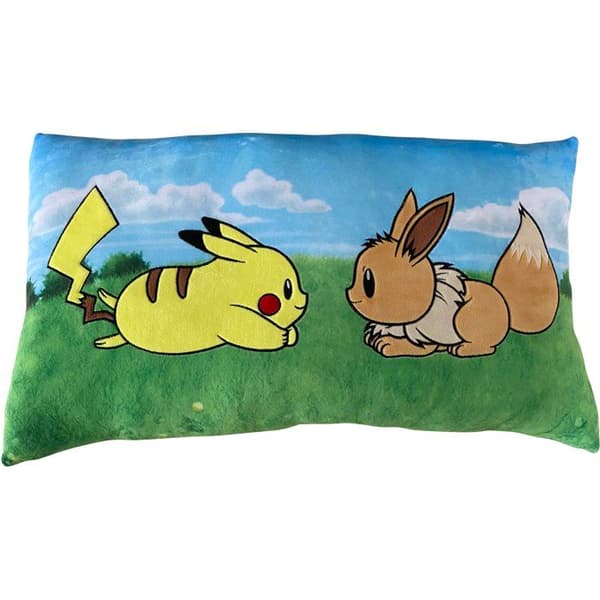 Pokémon Premium Cushion Pikachu & Eevee, Microfiber, 60 cm