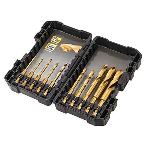 DeWALT Impact Rated Titanium Drill Bit Set 1/4" Hex Shank DT50050-QZ