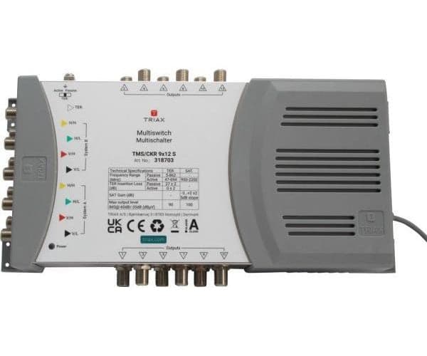 Triax TMS/CKR 9x12 S Satblock Distribution - 5 Inputs 12 Outputs