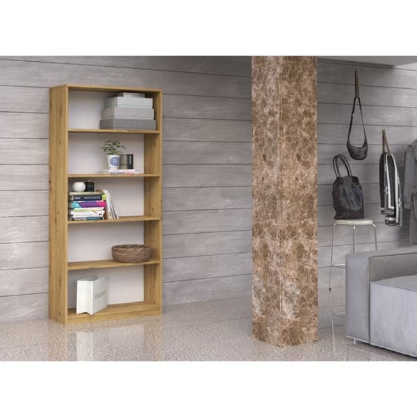 Topeshop R80 Office Bookcase Artisan Oak 182 cm Model R-80