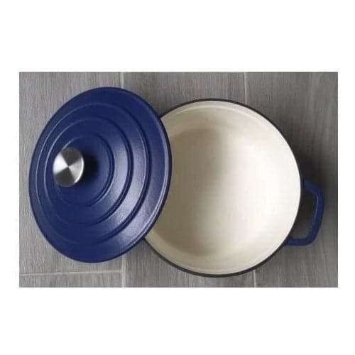 GSW Cast Iron Casserole Dish - 24 cm - Round - Induction Compatible - BLUE MAGIC