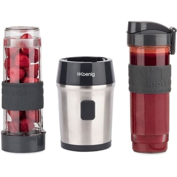 H.Koenig Mini Blender - SMOO9 - 300W - 570 ml - Black