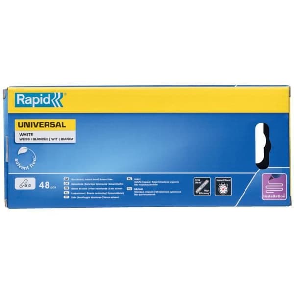 RAPID White Glue Sticks Ø12mm - 48 pcs - 880 g