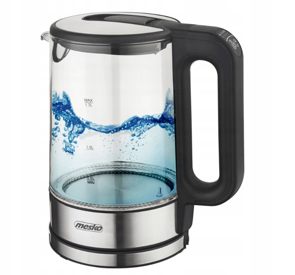 MESKO Electric Kettle 1.7L 2200W Cordless Temperature Control