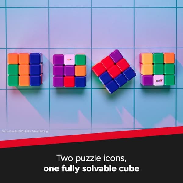 Rubik's Tetris Cube Brain Teaser Puzzle for Ages 8+