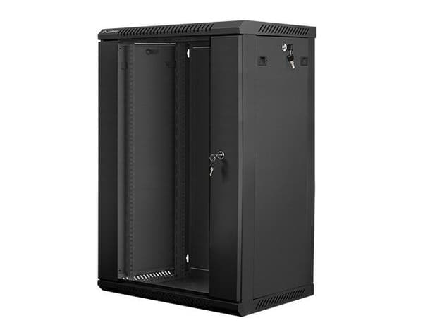 Lanberg WF01-6418-10B Rack Cabinet 18U Wall Mounted Black