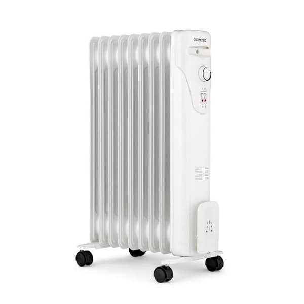 Electric oil-filled radiator - 2000 Watts - OCEANIC - 3 power settings - 9 elements - Portable - White