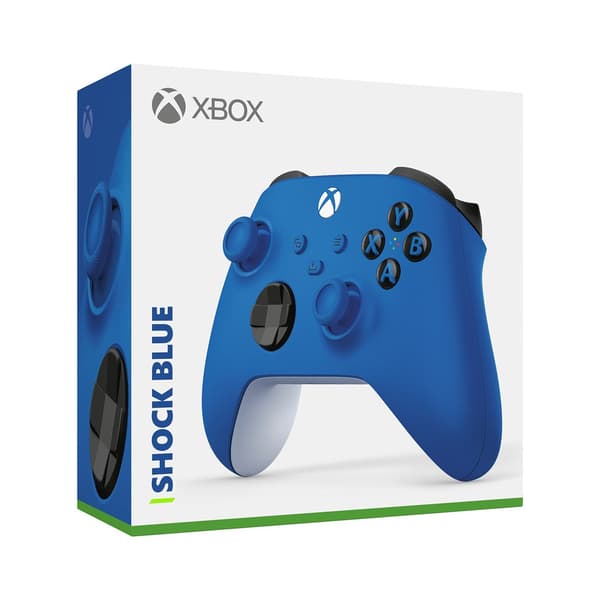 Microsoft Xbox Wireless Controller - Game Pad - kabellos - Bluetooth - Shockblau - für PC, Microsoft Xbox One, Android, Microsoft Xbox Series S, Microsoft Xbox Series X, iOS (QAU-00009)