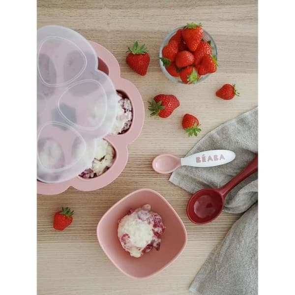 BEABA Ergonomic First Cutlery Set - 6 Spoons and 4 Forks - For Babies