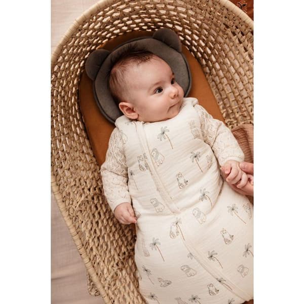 CANDIDE Mini Comforter - 55 cm - 0/3 months - White with Tiger Print