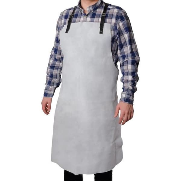 ROTHENBERGER Welder's Apron - Cowhide Split Leather - Grey