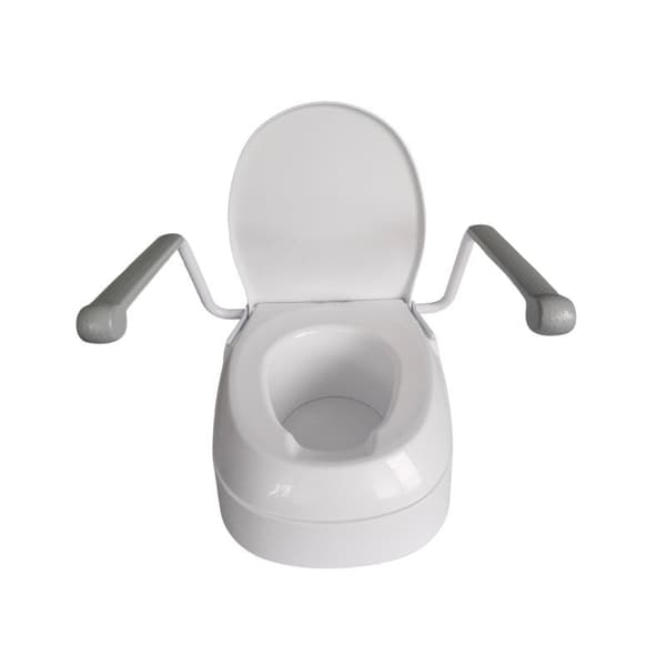 Toilet Seat Riser with Handrails
