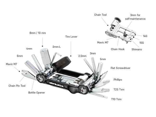 TOPEAK Mini Tool 20 Pro Black