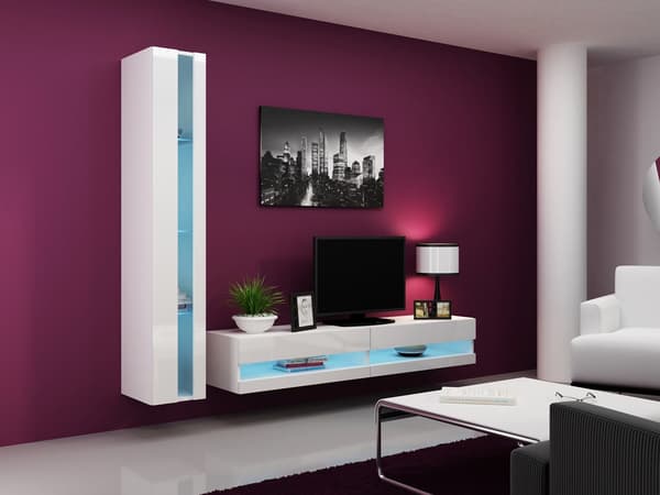 Cama Shelf Unit VIGO NEW 180/40/30 White/White Gloss