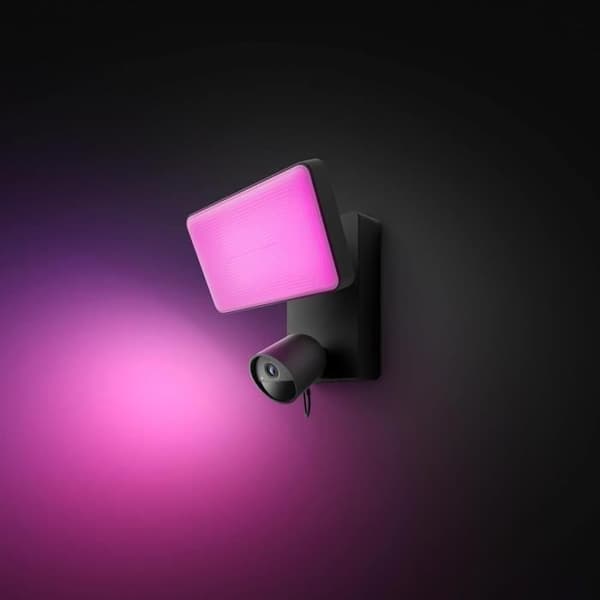 Philips Hue Projector with Integrated Outdoor Smart Security Camera - 1080P, Two-Way Audio