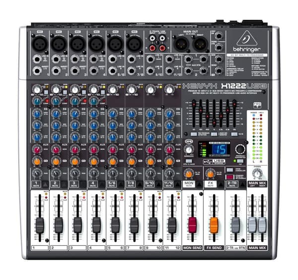 Behringer X1222USB Audio Mixer 12 Channels