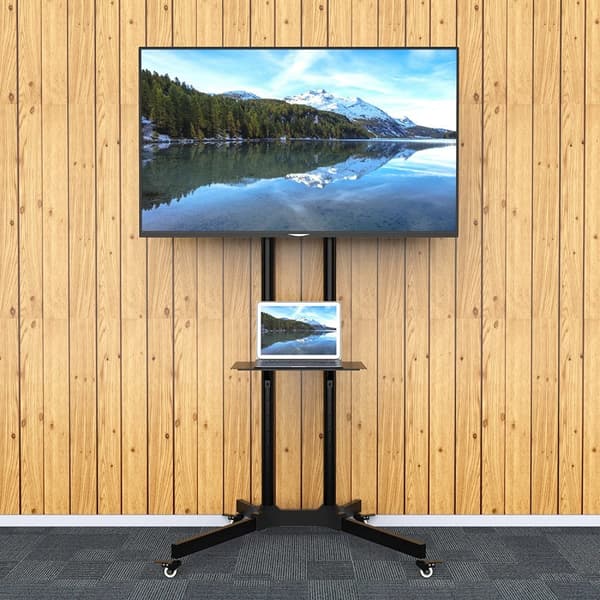 Techly Floor Trolley with Shelf Support for LCD/ LED/ Plasma 30-65 ICA-TR6